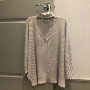 Urban Outfitters Choker Long Sleeve Top